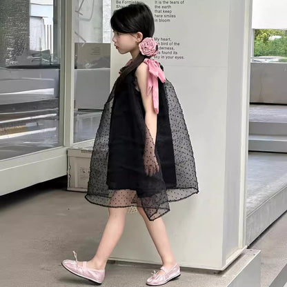 CJ4972夏季女童蝴蝶結吊帶連衣裙2024.06.11
