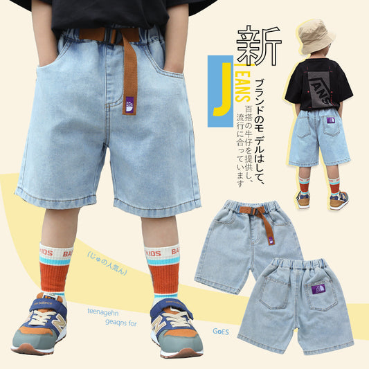 EM3371日系夏季薄款牛仔五分短褲2024.03.22