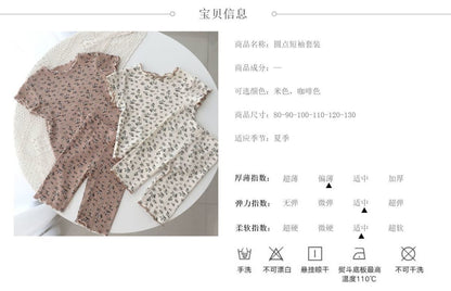 BM8830韓版夏季女童碎花短袖兩件套2024.03.01