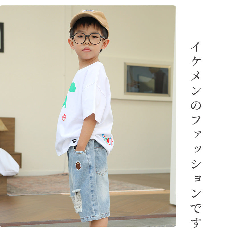 EM3350夏季中大童純棉透氣短袖T恤2024.03.22