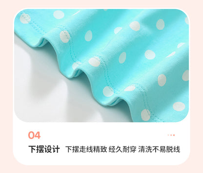 AM1808夏季冰淇淋卡通印花短袖連衣裙2024.03.05