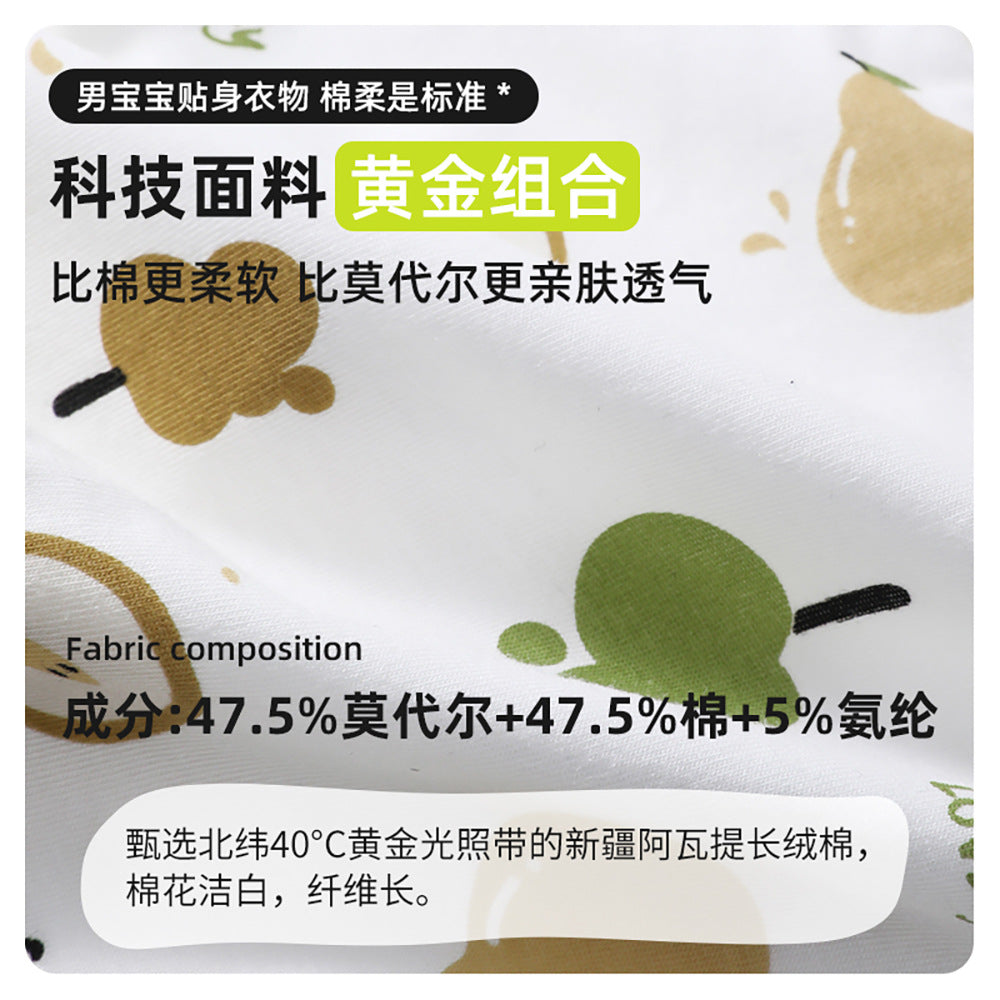 AK4055夏季薄款男孩文青風莫代爾網孔透氣兒童內褲2024.07.30