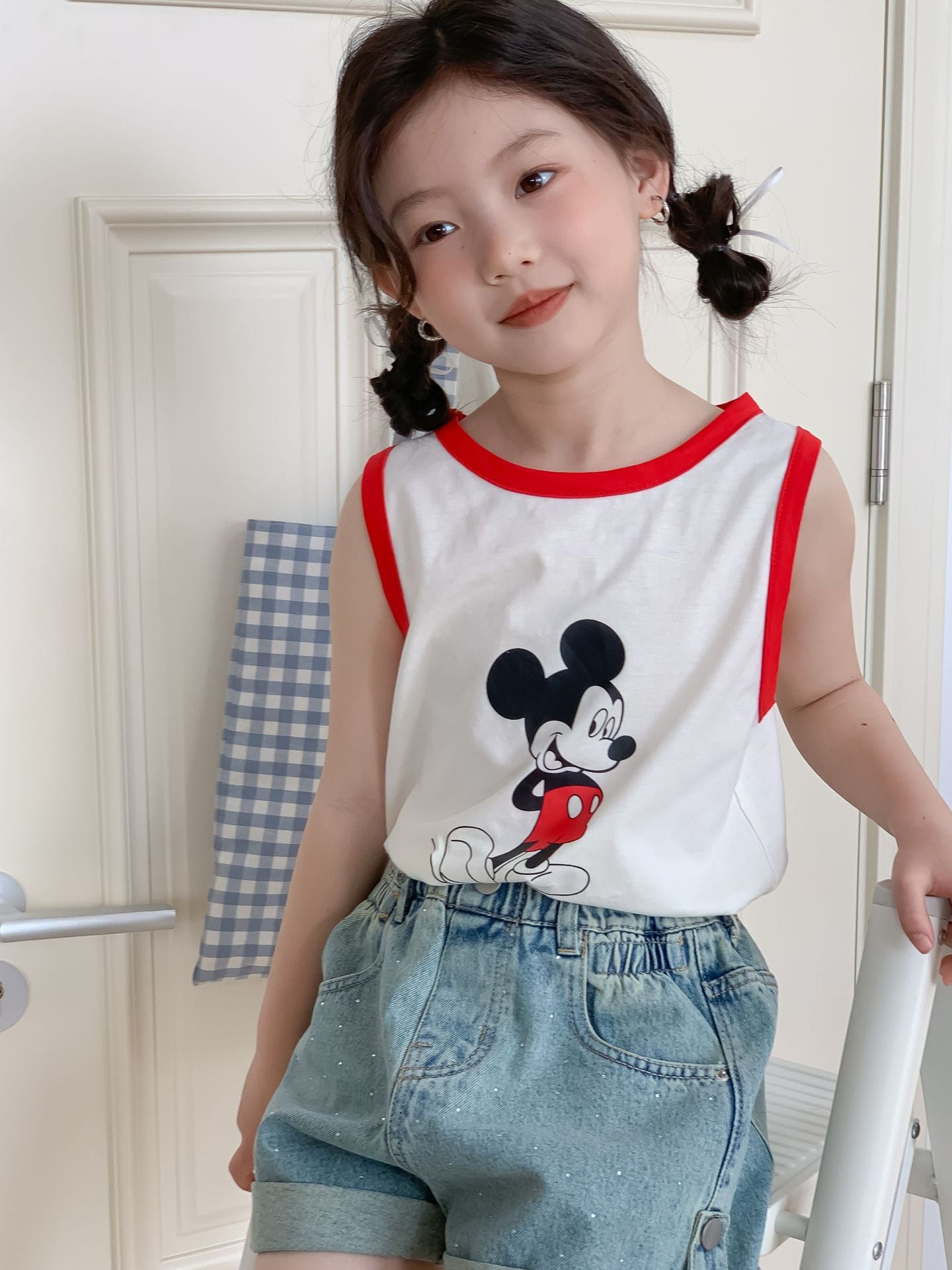 CM3380夏季女童卡通無袖t恤2024.03.15