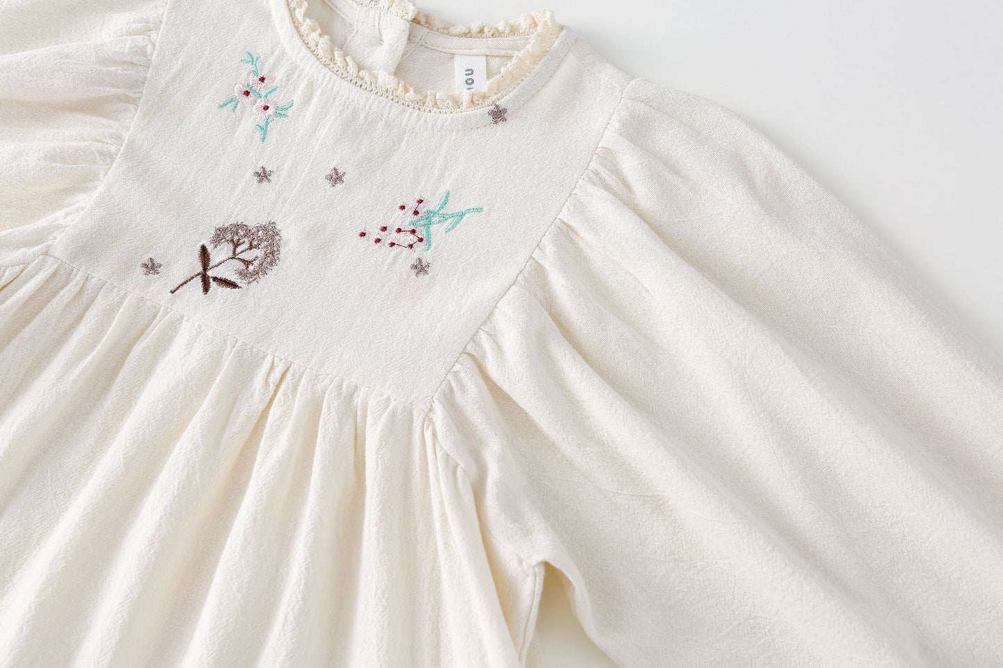 AF1660韓版春季刺繡長袖公主連衣裙2024.02.20