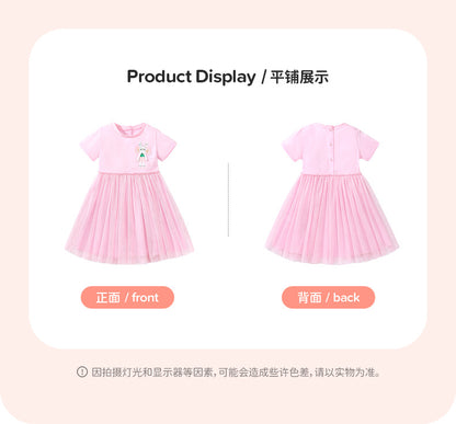 AM1801夏季可愛兔子短袖連衣裙2024.03.05