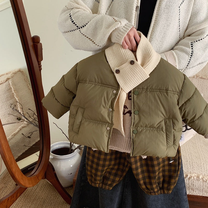 ED3181冬季軍綠色羽絨服加厚外套2023.12.05