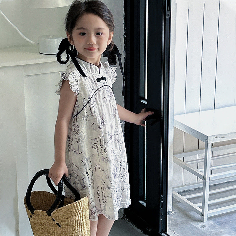 AJ1699夏季新中式兒童漢服民國風旗袍2024.06.07