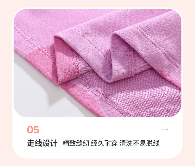 AM1862彩色瓢蟲貼布繡短袖純棉連衣裙2024.03.05