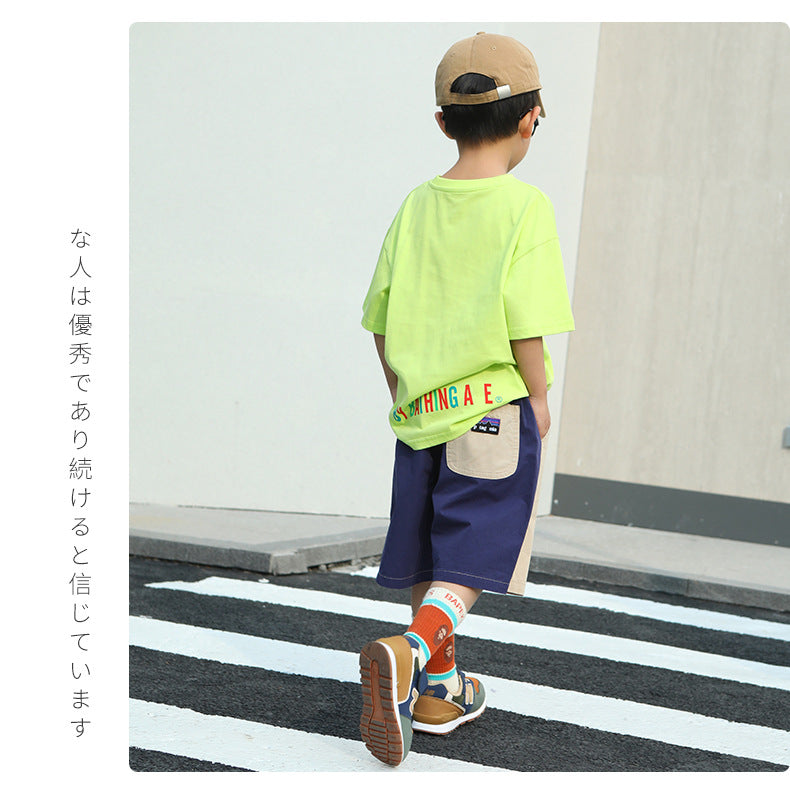 EM3350夏季中大童純棉透氣短袖T恤2024.03.22