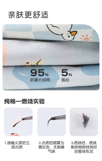 AK4023小鴨小熊卡通四角兒童內褲2024.07.30