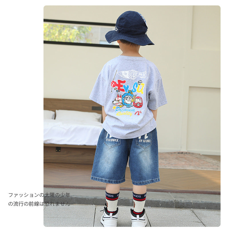 EM3368日系夏季牛仔五分褲2024.03.22