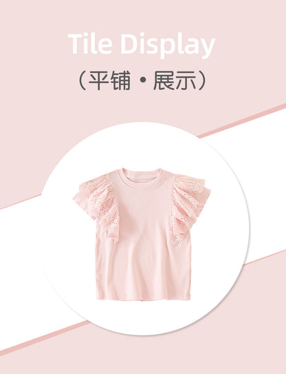 BF9226夏季歐美中小童圓領可愛上衣2024.02.23