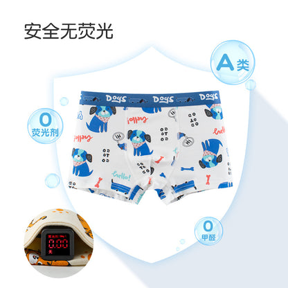 AK4002夏季兒童恐龍小狗圖案輕薄萊卡棉透氣內褲2024.07.30