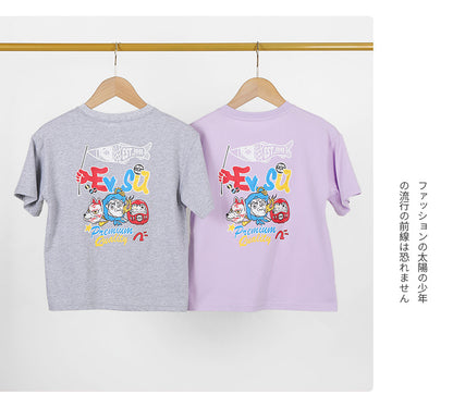 EM3353日系夏季彩色印花純棉短袖T恤2024.03.22
