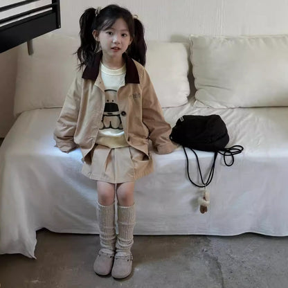 CA4659秋季女童學院風童套裝2024.08.06