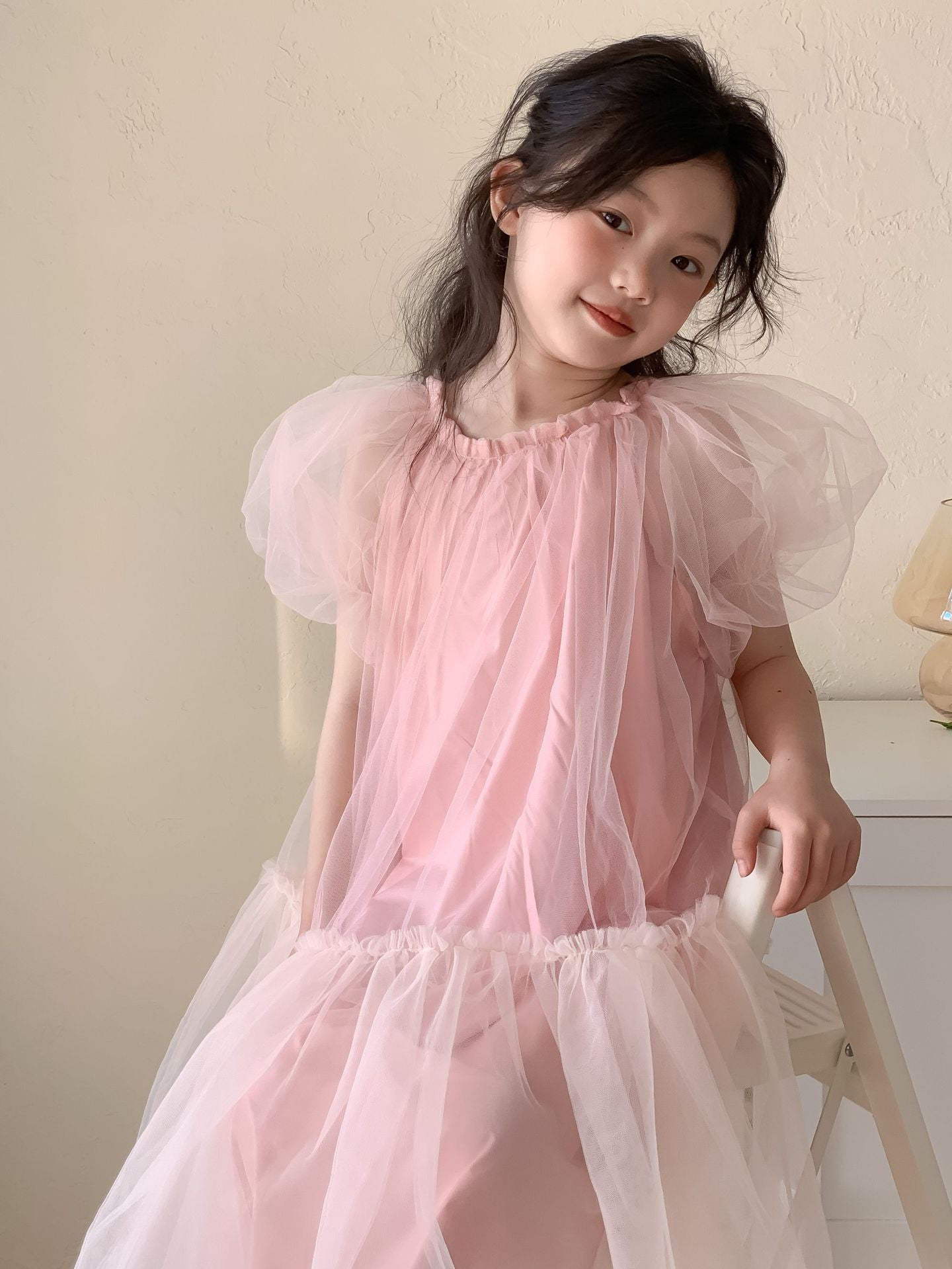 CM4802夏季女童粉色仙女公主裙2024.03.15