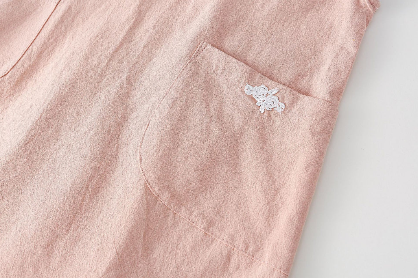 AF1666韓版春季小女孩刺繡襯衫背心裙兩件套2024.02.20