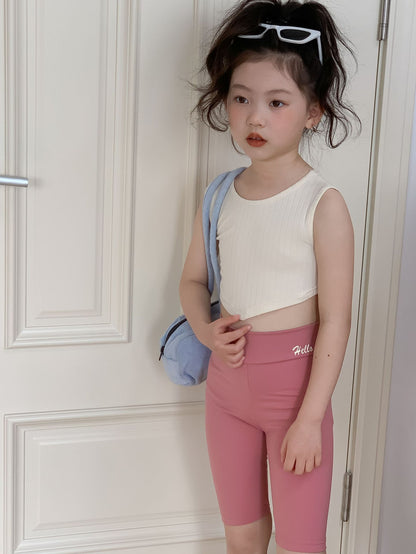 CM3389夏季女童瑜伽健美短褲2024.03.15