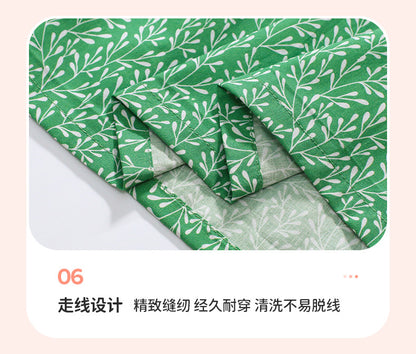AM1905夏季翻領公主短袖純棉連衣裙2024.03.05