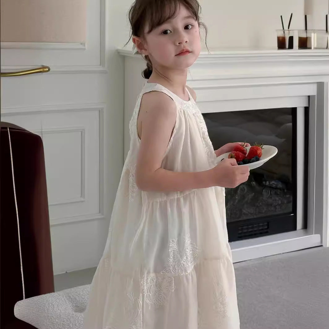 CA4856夏季度假風掛脖露背仙女連衣裙2024.04.09
