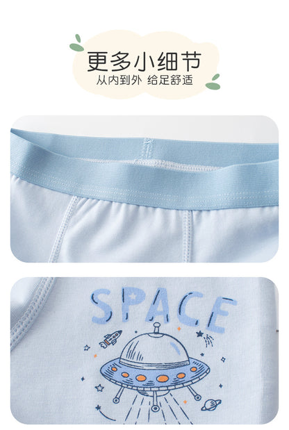 AK4151兒童直昇機飛碟圖案舒適透內褲2024.07.30