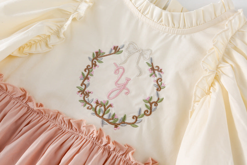 AM1462韓版刺繡飛袖公主裙2023.05.12
