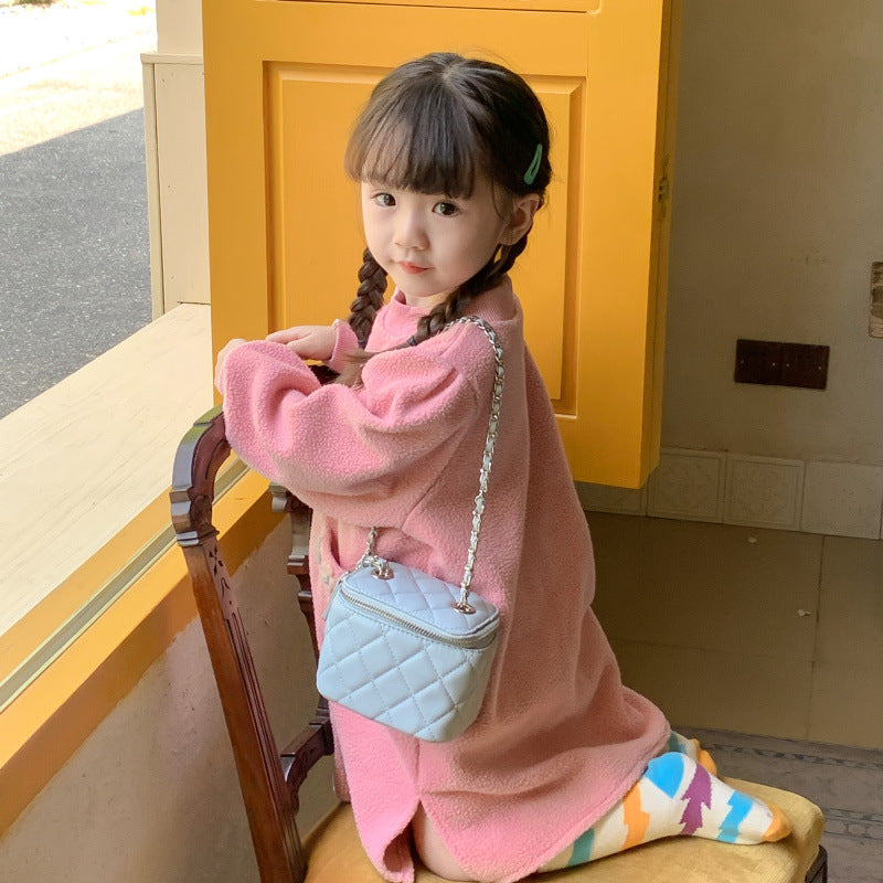AD1307秋冬韓版羊羔絨連衣裙2023.12.08