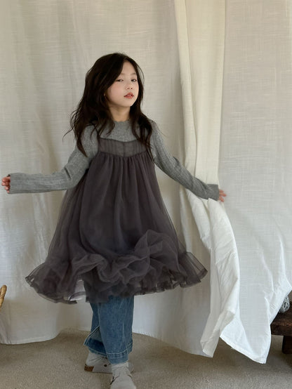 CA4699秋季韓版女童打底衫吊帶紗裙牛仔褲三件套2024.08.06