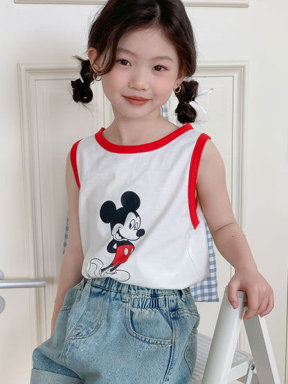 CM3380夏季女童卡通無袖t恤2024.03.15