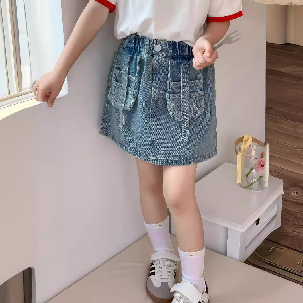CM4319夏季立體袋子牛仔短裙2024.03.15