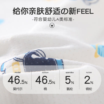 AK4150夏季薄款太空人小熊圖案莫代爾男童內褲2024.07.30