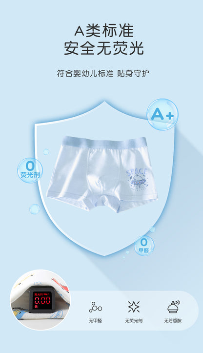 AK4151兒童直昇機飛碟圖案舒適透內褲2024.07.30