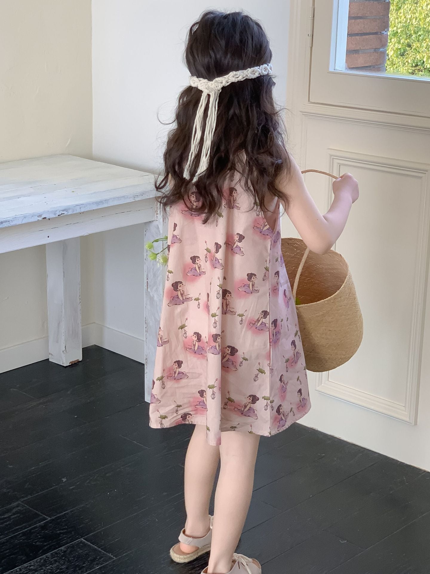 CJ4803夏季中大女童中國風旗袍無袖連衣裙2024.06.28