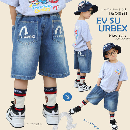 EM3368日系夏季牛仔五分褲2024.03.22