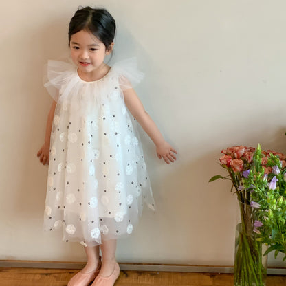 AJ1208夏季娃娃領網紗繡花寶寶連衣裙2024.06.07