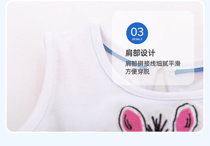 AM0931夏季彩色斑馬無袖棉質連衣裙2024.03.05