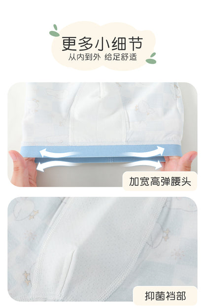 AK4023小鴨小熊卡通四角兒童內褲2024.07.30