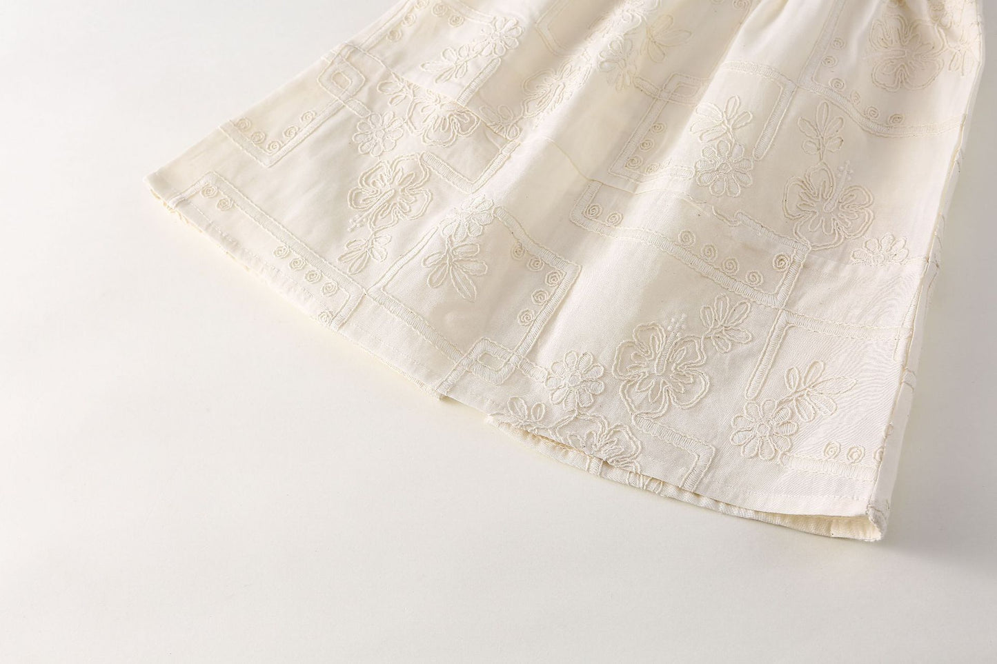 AJ1707夏季女童刺繡吊帶衫甜美半身裙兩件套套裝2024.06.07