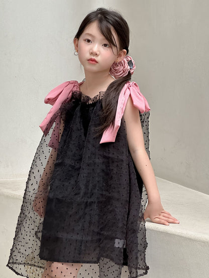 CJ4972夏季女童蝴蝶結吊帶連衣裙2024.06.11