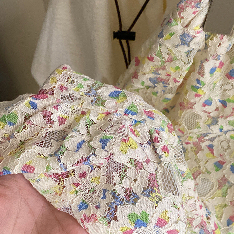 CM2715花苞吊帶背心荷葉邊碎花長褲套裝2023.05.15