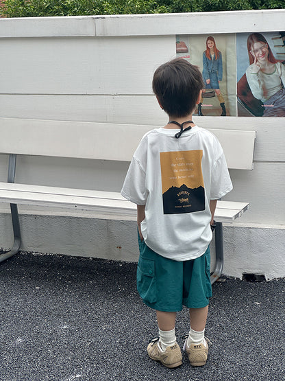 EK0864夏季帥氣凉感字母棉質舒適寬鬆短袖T恤2024.07.09