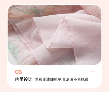 AM1851網紗粉色可愛小馬純棉連衣裙2024.03.05