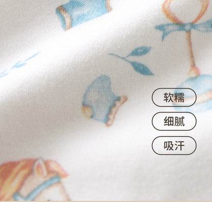 DM3112春秋薄款嬰兒棉毛套裝2024.03.08
