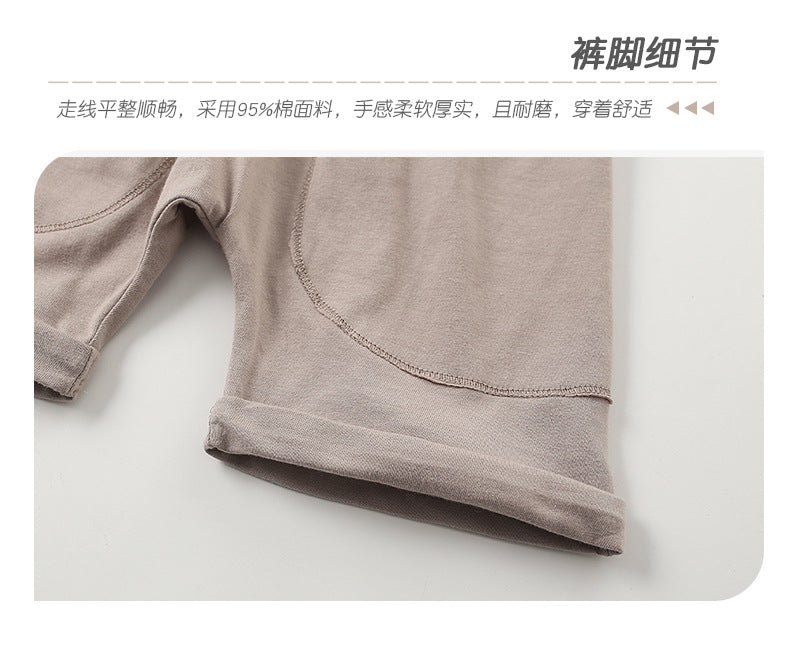 BM9546夏季歐美中小童滿版恐龍圓領短袖褲子兩件套2024.03.26