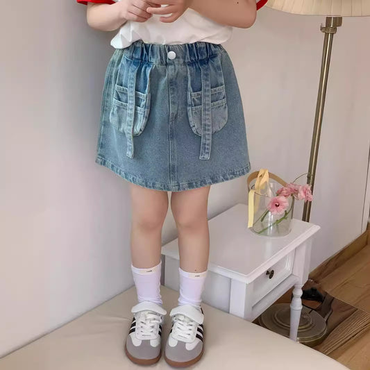 CM4319夏季立體袋子牛仔短裙2024.03.15