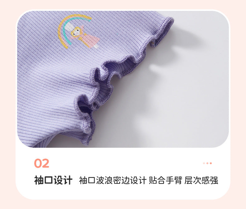AM1840夏季女孩印花短袖連衣裙2024.03.05