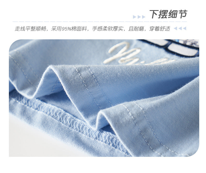 BJ6287夏季中小童兔子印花圓領短袖T恤2024.06.21