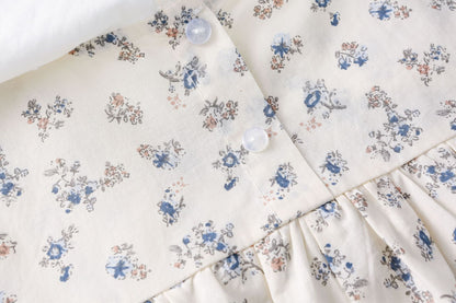 AF1665甜美碎花刺繡翻領長袖連衣公主裙2024.02.20