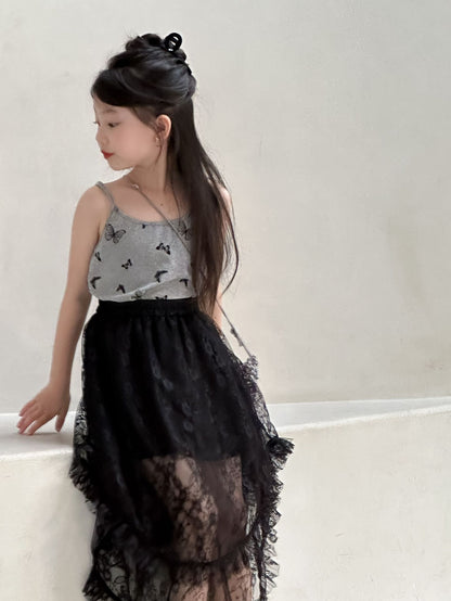CJ4750夏季女童蝴蝶印花吊帶2024.06.11