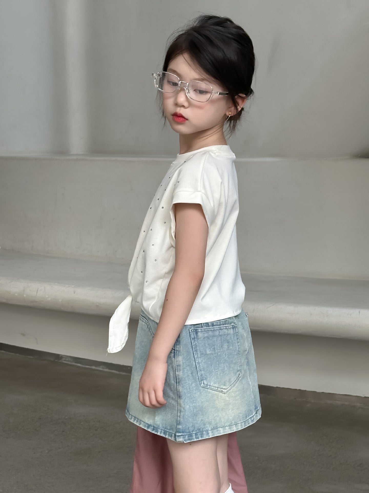 CJ4318夏季女童ins牛仔a字短裙2024.06.11
